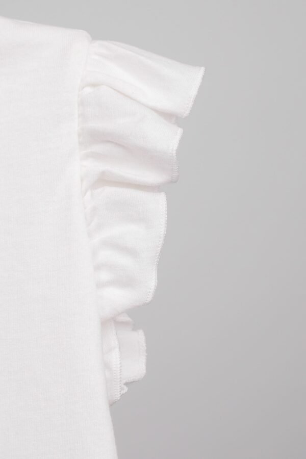 T-shirt pour filles avec manches volantées – Image 3
