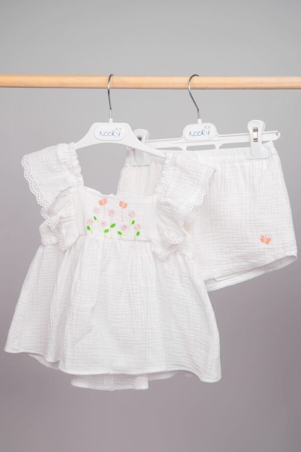 Ensemble d’Été en Double Gaze pour fille