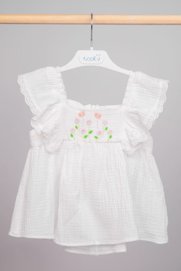 Ensemble d’Été en Double Gaze pour fille – Image 2