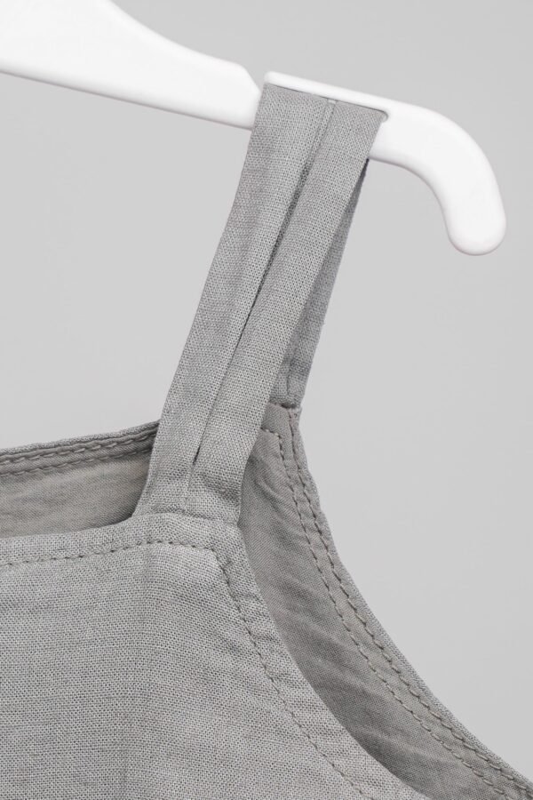 Ensemble lin kaki haut à volants & short ceinturé – Image 6