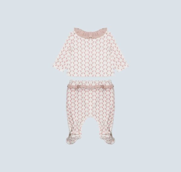 ensemble grenouillère deux pièce rose – Image 4