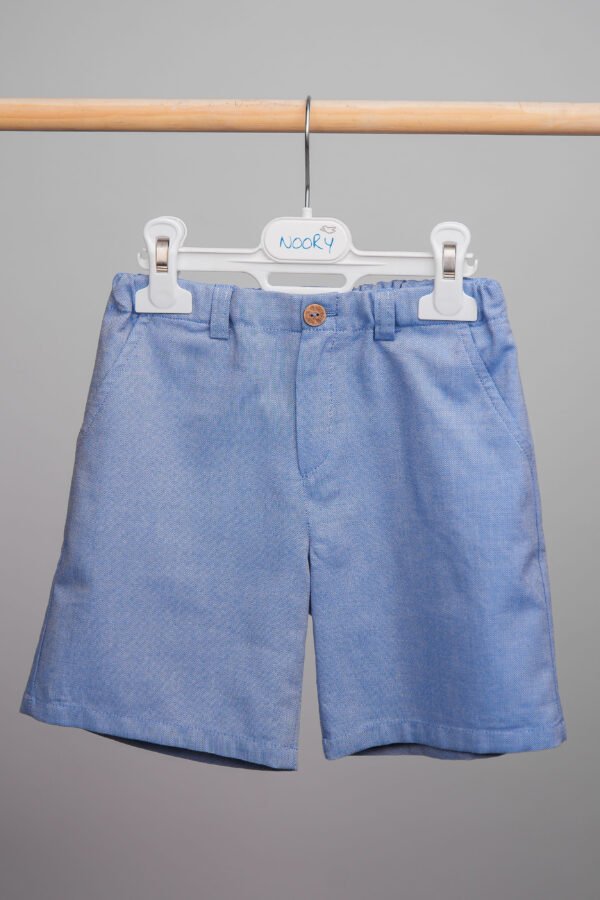 Short bleu pour garçon 100 % coton