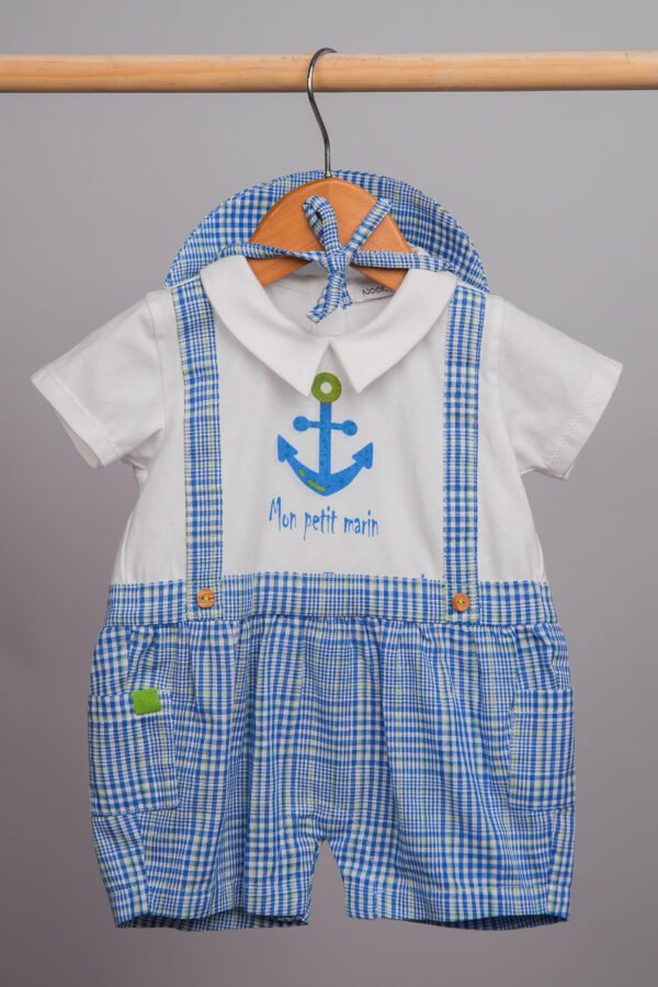 Ensemble bébé garçon Mon Bebe Marin bleu & blanc