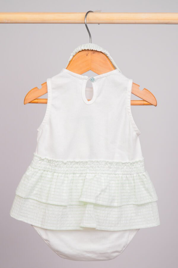 Barboteuse bébé fille  I Love Summer blanc & vert pastel – Image 3