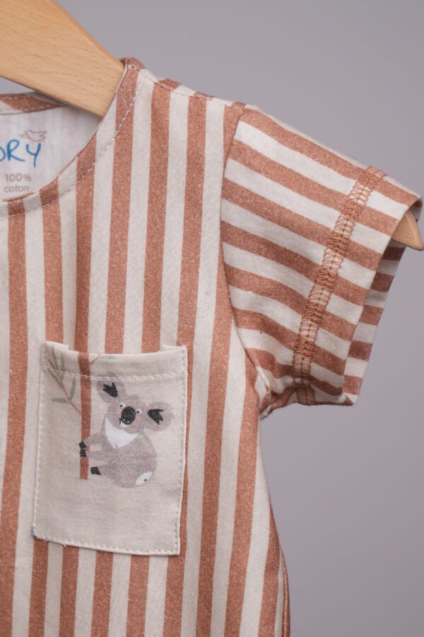 Pack de naissance 3 pièces  + Pochette – Motifs Koala, Rayures & Naturel – Image 8