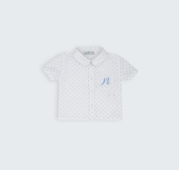 Chemise à poche brodée