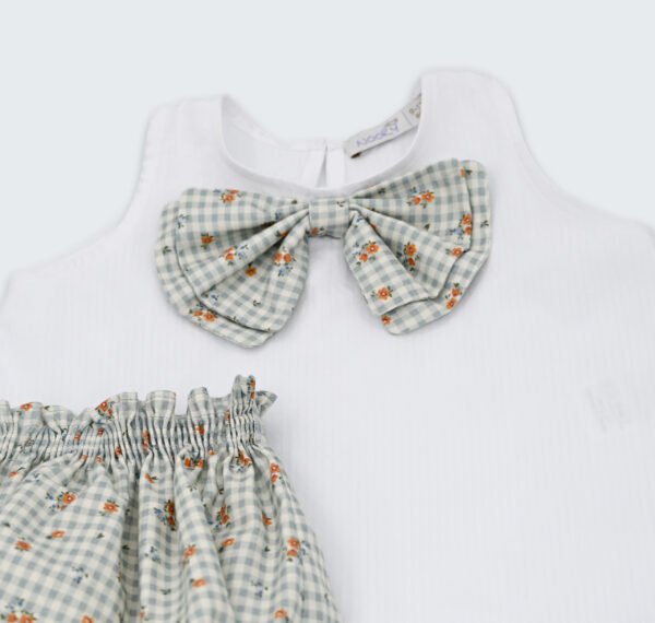Haut à noeud avec bloomer en smock – Image 3